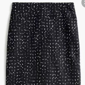 J. Crew Navy Blue Tweed No. 2 Pencil Skirt